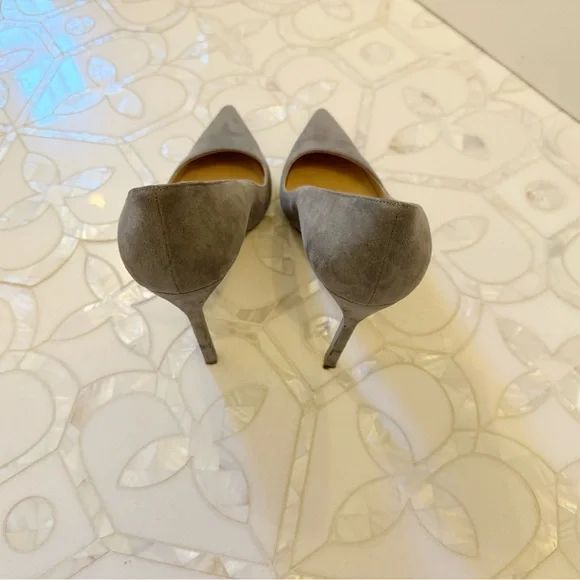 MANOLO BLAHNIK BB 38.5 GRAY SUEDE - Picture 6 of 10